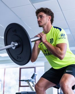 Julián Álvarez tras su vuelta a la pretemporada del Atlético de Madrid