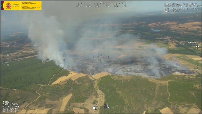 Incendio de Cifuentes de Rueda (León).
