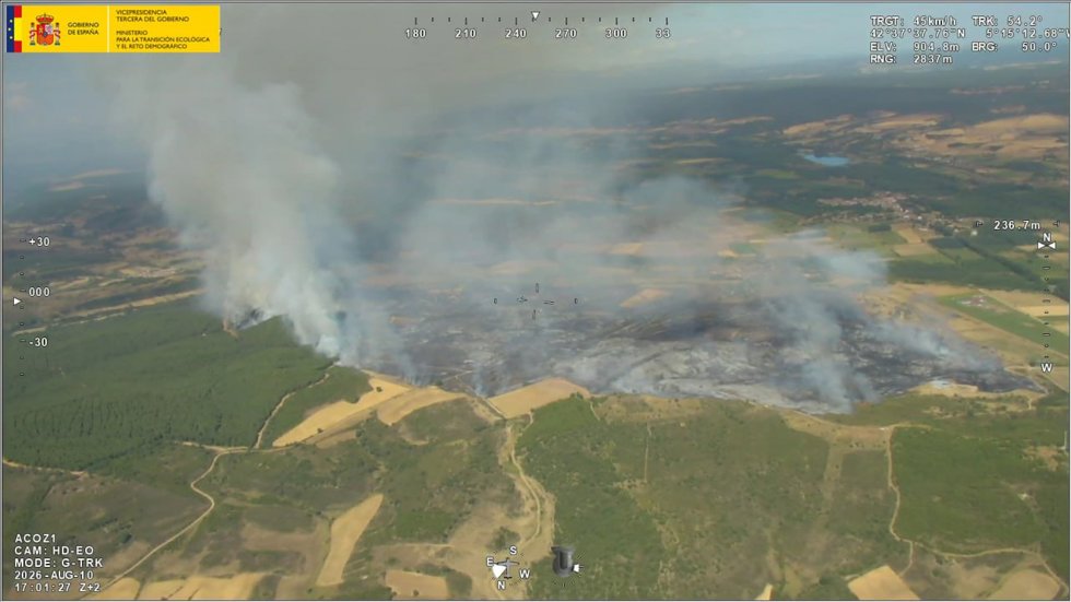 Incendio de Cifuentes de Rueda (León).