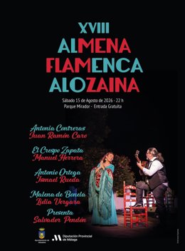 Cartel de Almena Flamenca de Alozaina (Málaga)
