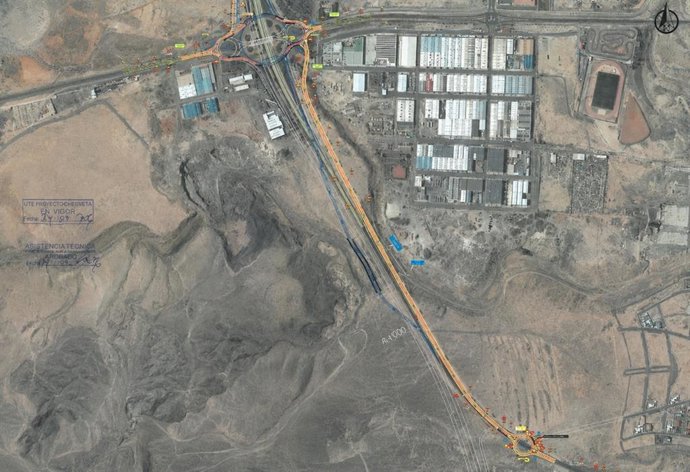 Desvío temporal en la FV-3 por las obras del nuevo enlace de Antigua, en Fuerteventura