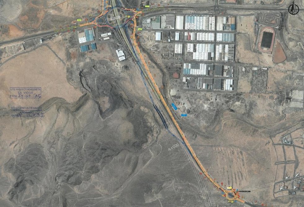Desvío temporal en la FV-3 por las obras del nuevo enlace de Antigua, en Fuerteventura
