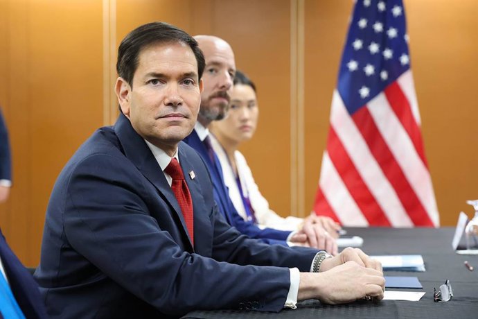 FILIPINAS, MANILA – 23 DE JULHO DE 2026: Marco Rubio, secretário de Estado dos EUA, participa de uma reunião bilateral com Sergei Lavrov, ministro das Relações Exteriores da Rússia, à margem dos eventos organizados pela ASEAN