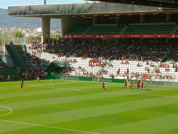 El Estadio Nuevo Arcángel durante un partido.