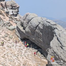 Rescatada una montañera lesionada en el Pico Urbión, en Vinuesa (Soria).
