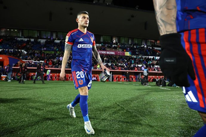 Futbol, Universidad de Chile vs Palestino Fecha 18, Liga de primera 2026. ElÊjugadorÊde Universidad de Chile Charles Aranguiz esÊfotografiadoÊdurante un partido de la liga de primera disputado en el estadio Nacional de Santiago,