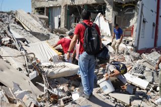 Estragos causados por el terremoto en la ciudad de Cali, Colombia