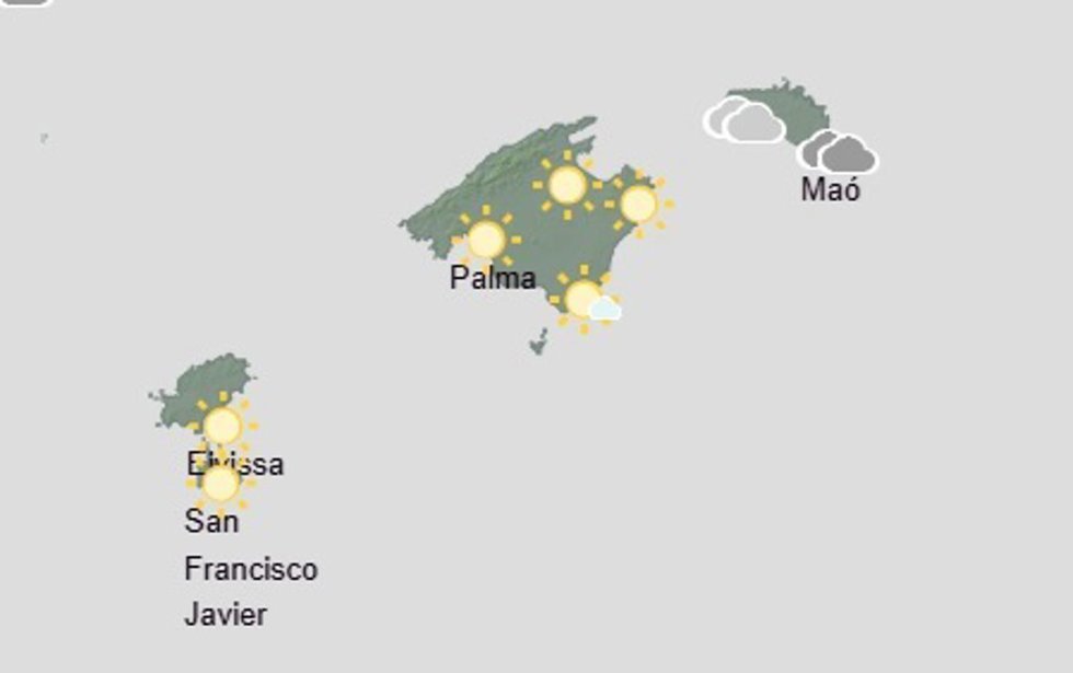 El tiempo hoy, martes 11 de agosto, en Baleares.