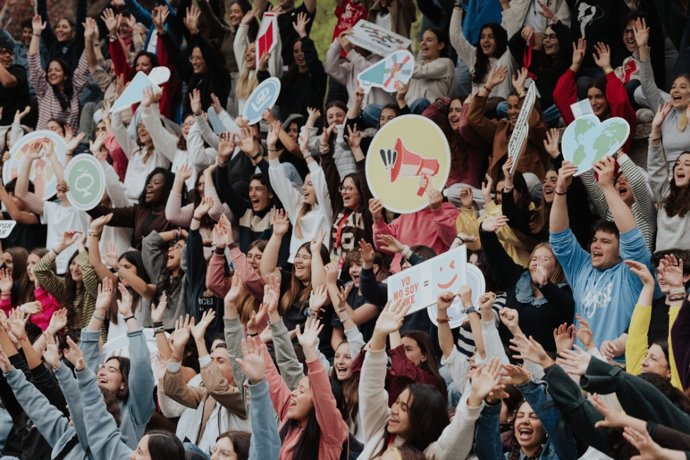 Grupo de Activistas de la Red Solidaria de Jóvenes de la ONG Entreculturas