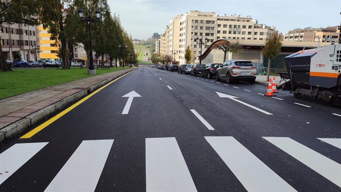Archivo - Paseo de La Florida, en Oviedo.