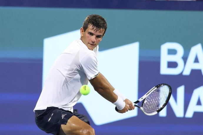 El tenista español Rafa Jódar durante el torneo de Montreal.