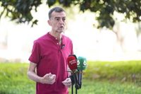 Por Andalucía relaciona el incendio de Niebla (Huelva) con "la crisis climática" y pide a la Junta "más prevención"