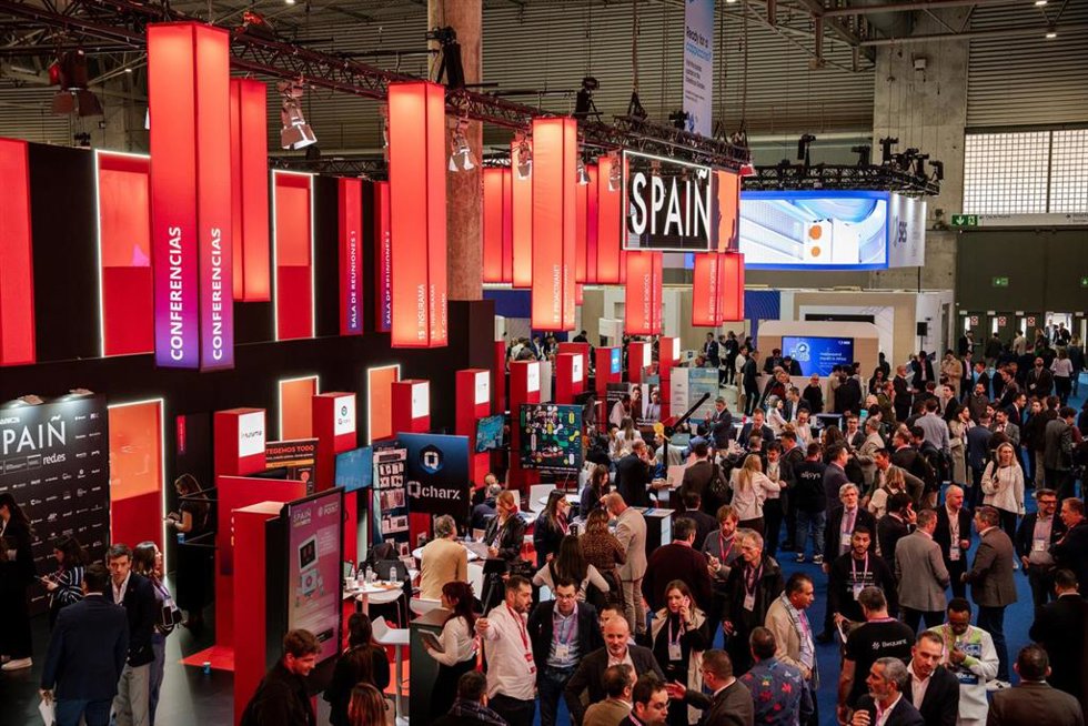 Archivo - Pabellón de España en el MWC de 2026