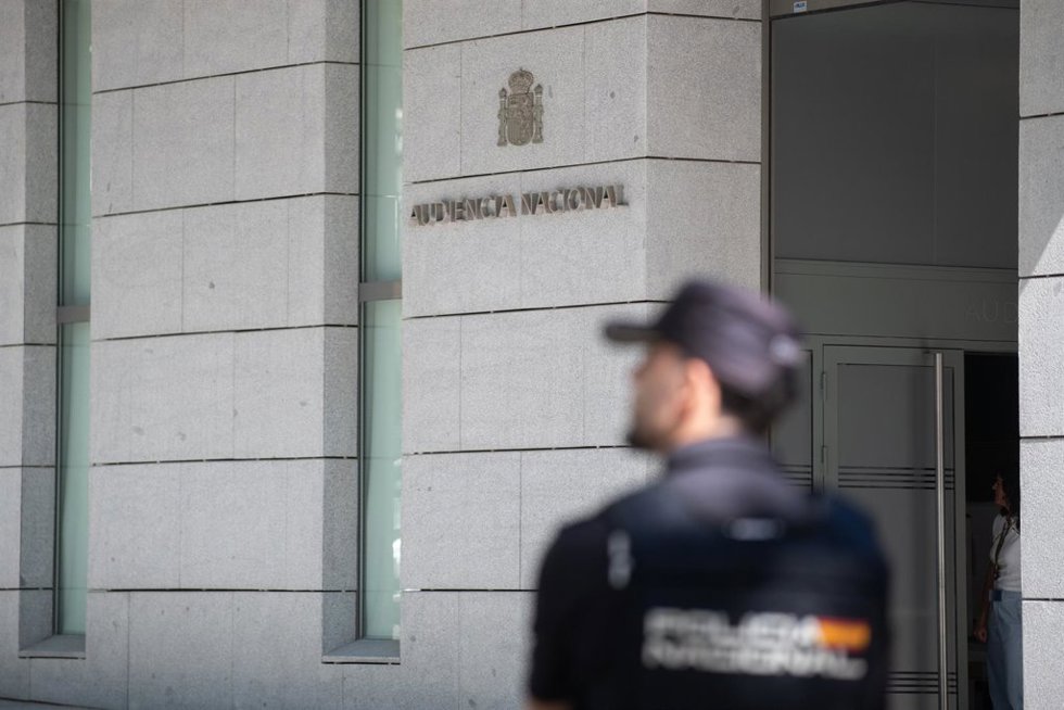Fachada exterior de la Audiencia Nacional, en la calle Génova, a 5 de agosto de 2026, en Madrid (España).