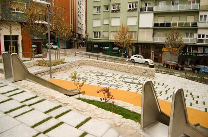 Archivo - La plaza de la Leña de Santander