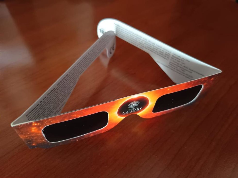 Gafas homologadas para ver el eclipse.