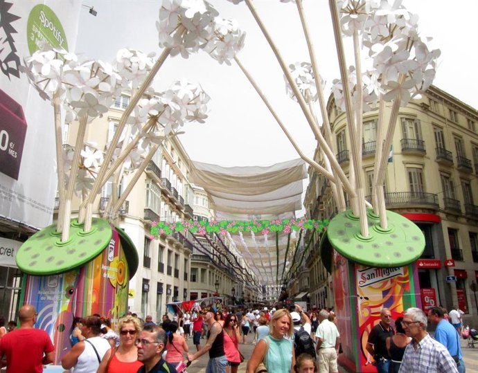 Archivo - Portada de la Feria del centro de Málaga