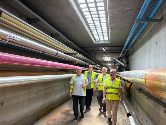 El concejal de Medio Ambiente del Ayuntamiento de Valladolid, Alejandro García Pellitero, en las instalaciones de la EDAR de Valladolid.