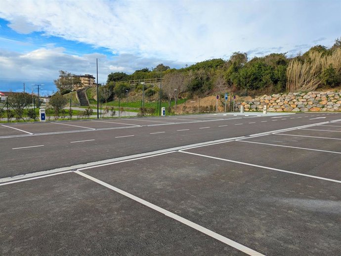 Area de autocaravanas en Zierbena, en Bizkaia.