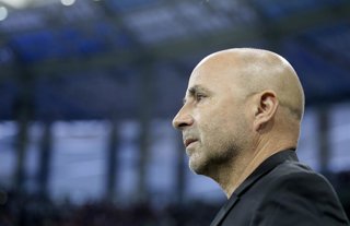 Futbol, Argentina vs Croacia Copa Mundial de Rusia 2018 El t cnico de Argentina Jorge Sampaoli da instrucciones a sus jugadores contra  Croacia por el grupo D  en el estadio Nizhny Novgorod, Rusia. 21/06/2018 Javier Garcia