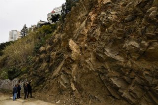 Vina del Mar, 11 de agosto de 2026. El ministro de Vivienda y Urbanismo, Ivan Poduje da a conocer el Plan de inversion para la recuperacion de Avenida Espana tras los estragos del ultimo temporal. Andres Pina/Aton Chile