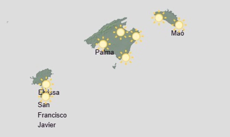 El tiempo hoy, miércoles 12 de agosto, en Baleares.