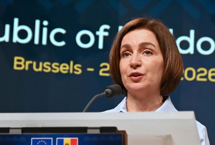 Archivo - Maia Sandu, presidenta de Moldavia.