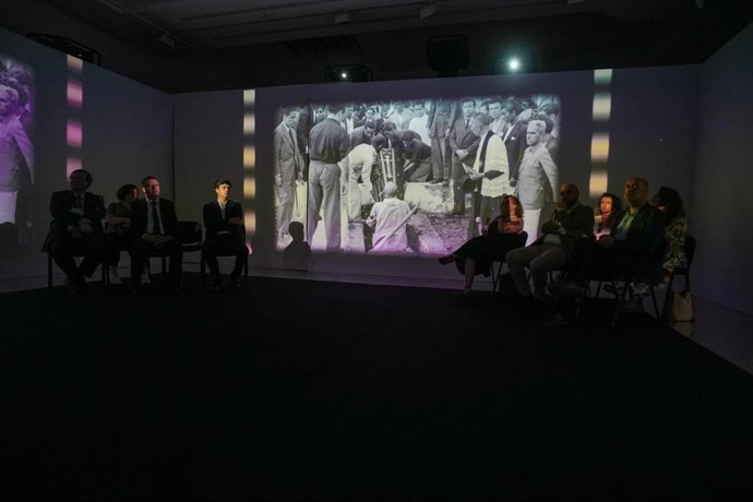 Archivo - Proyección de un video inmersivo en la Casa de la Provincia de la Diputación de Sevilla