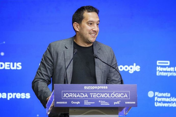 Archivo - El director general de Red.es, Jesús Herrero, durante una jornada tecnológica de Europa Press, a 13 de mayo de 2025, en Madrid (España). Durante la sesión, se reúnen a expertos de empresas líderes en innovación, tanto en el desarrollo de solucio