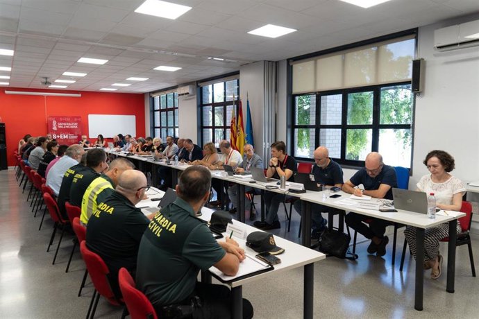Reunión del Cecopi en las primeras horas del dispositivo del eclipse