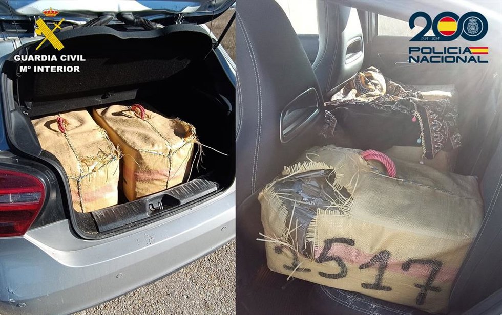 Droga incautada en la operación