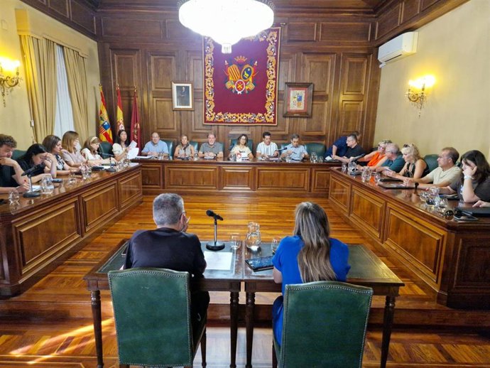 Sesión plenaria extraordinaria del Ayuntamiento de Teruel.