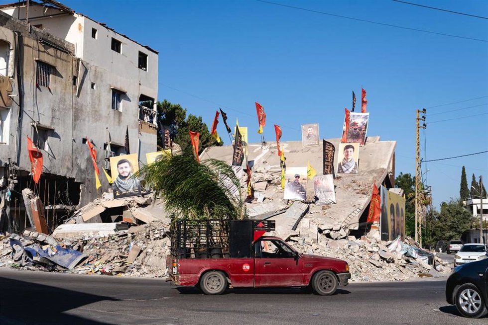 Imagen de Charkiyé, en el sur de Líbano, tras ataques de Israel.