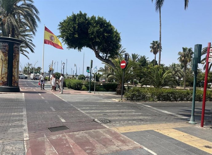 Entorno del Parque Nicolás Salmerón y del acceso al Puerto de Almería.