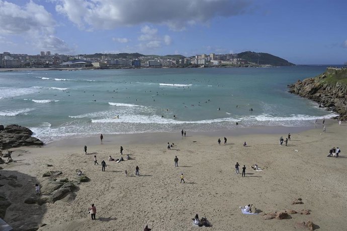 Archivo - Playa del Orzán