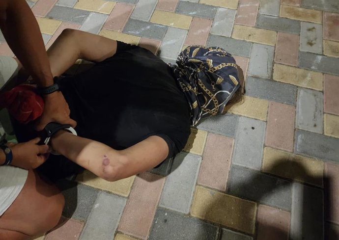 Imagen de la detención por parte de la Policía Local de Espartinas