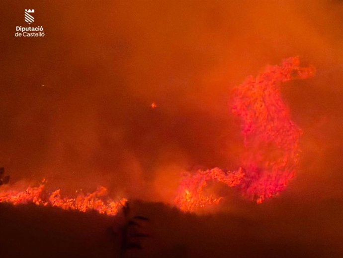Incendio forestal de Sierra Engarcerán (Castellón)