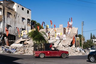 Imatge de Charkiyé, en el sud de Líban, després d'atacs d'Israel.