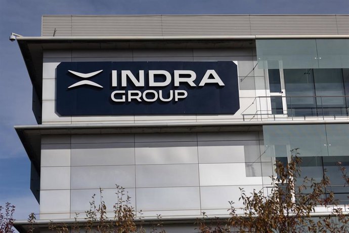 Archivo - Fachada de la sede de Indra, a 25 de noviembre de 2025, en Alcobendas, Madrid (España).