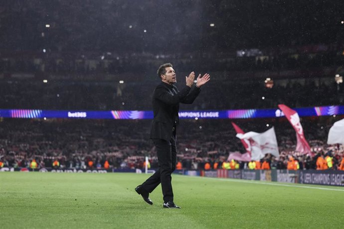 Archivo - Diego Pablo Simeone, entrenador del Atlético de Madrid.