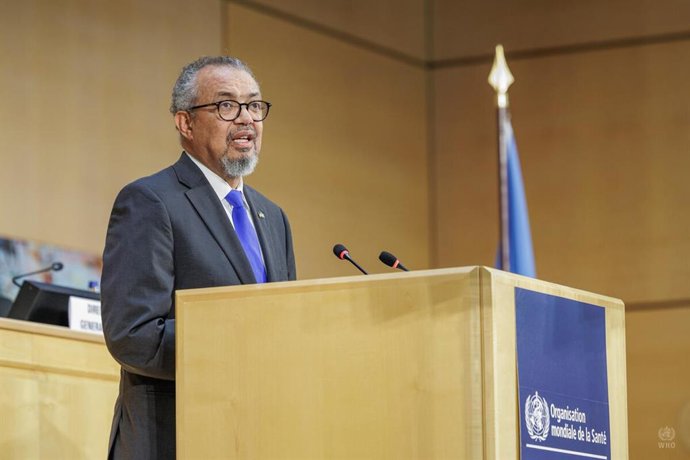 Archivo - Imagen del director general de la Organización Mundial de la Salud (OMS), Tedros Adhanom Ghebreyesus.