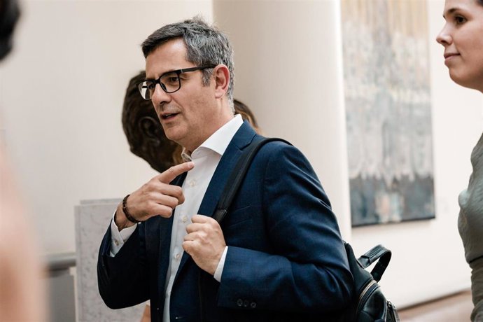 Archivo - El ministro de la Presidencia, Justicia y Relaciones con las Cortes, Félix Bolaños, a su llegada a una sesión de control al Gobierno, en el Senado, a 23 de junio de 2026, en Madrid (España). 
