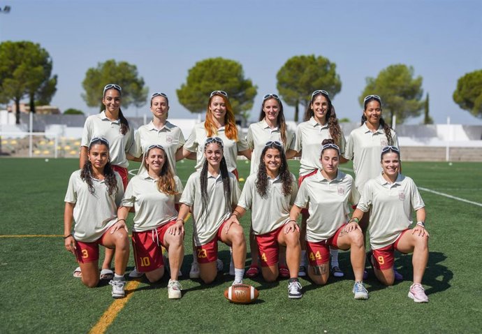 Las jugadoras de la selección española de Flag Football para el Mundial 2026