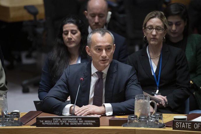 Archivo - Arquivo - O coordenador especial das Nações Unidas para o Processo de Paz no Oriente Médio, Nickolay Mladenov