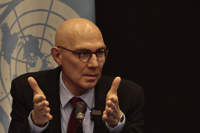 Archivo - Arquivo - 22 de abril de 2026, Cidade do México, Cdmx, México: O Alto Comissário das Nações Unidas para os Direitos Humanos, Volker Türk, deu uma entrevista coletiva para discutir sua visita ao México a respeito da crise de desaparecimentos no p