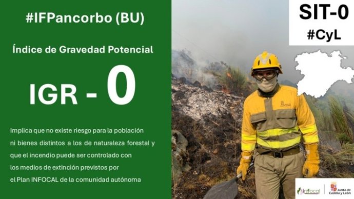 Controlado un incendio forestal en Pancorbo (Burgos) tras subir a gravedad 2