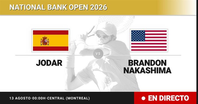 Rafael Jodar - Brandon Nakashima: resumen y estadísticas del partido de Semifinal de National Bank Open