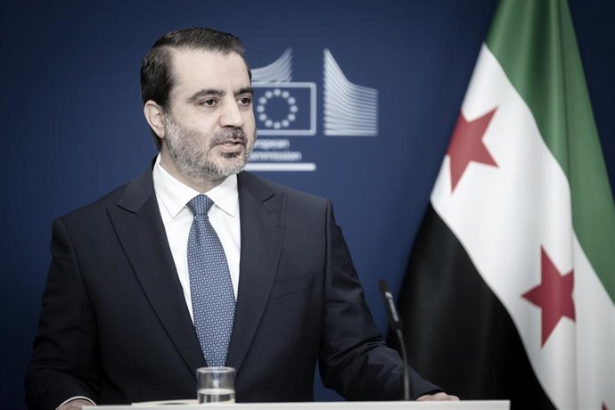 Archivo - El ministro de Exteriores sirio, Asaad al Shaibani