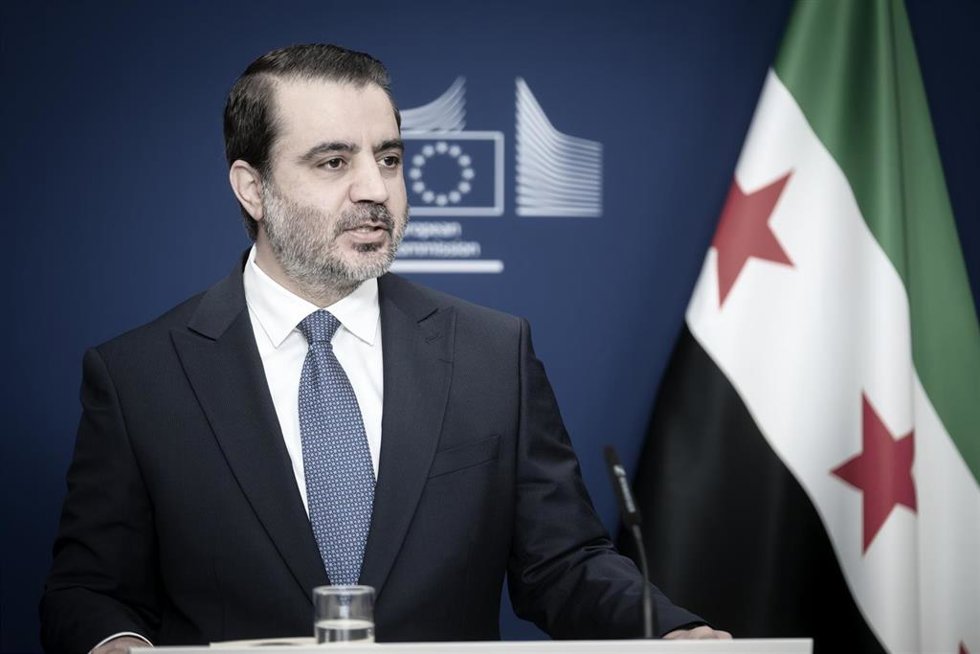 Archivo - El ministro de Exteriores sirio, Asaad al Shaibani