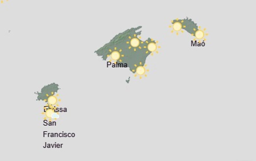 El tiempo hoy, jueves 13 de agosto, en Baleares.